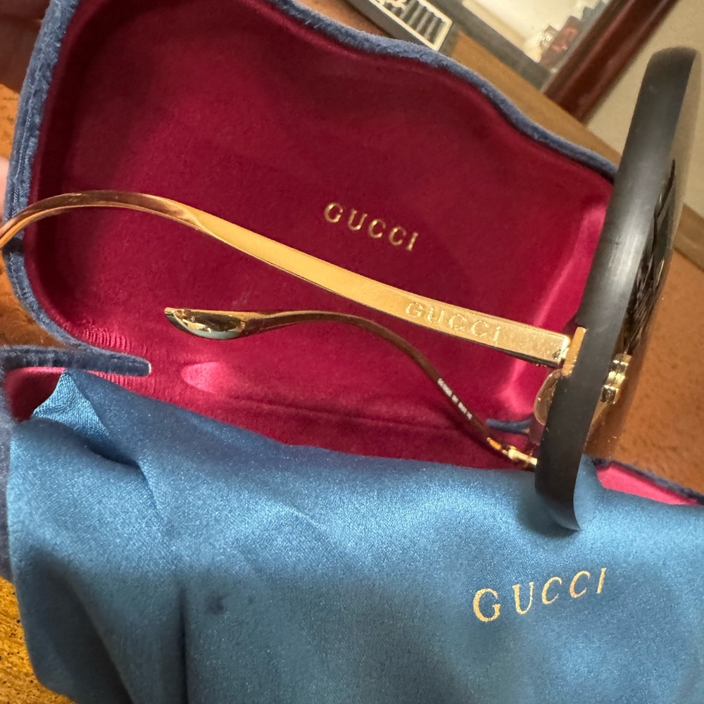 Gucci oversized rimless sunglasses - Picture 4 of 8